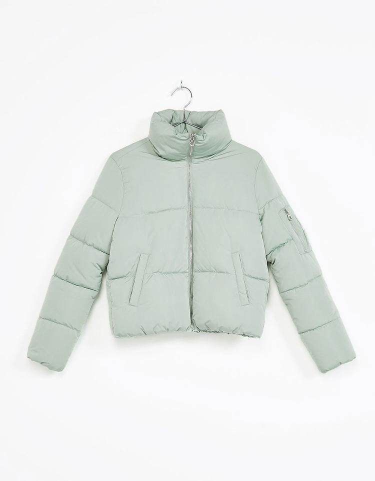 Funnel collar puffer jacket image