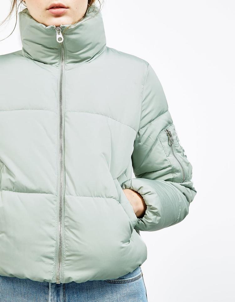 Funnel collar puffer jacket image